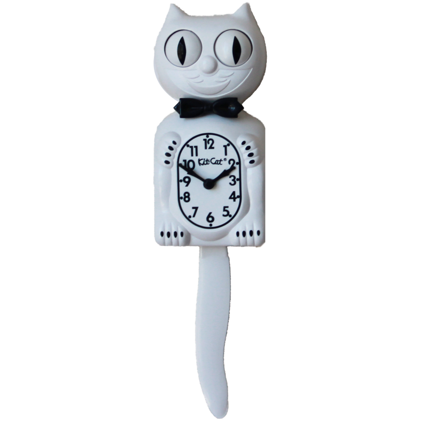 White Gentleman Delight Kit-Cat® Klock