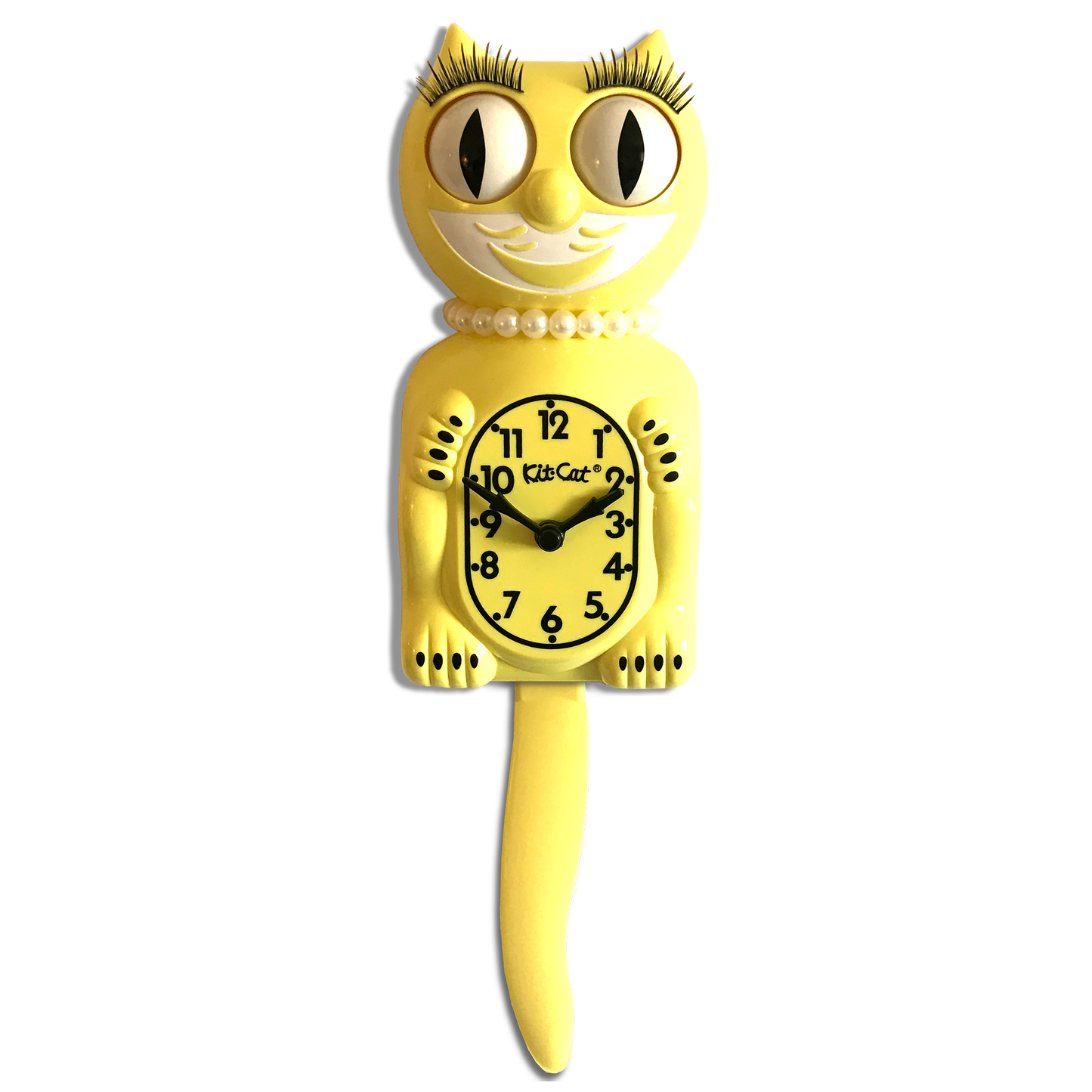 Majestic Yellow Lady Kit-Cat® Klock