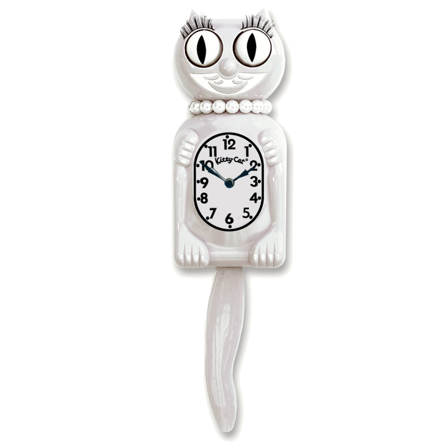 White Miss Kitty-Cat® Klock