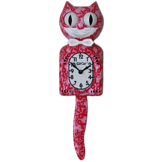 Pink Ribbon Kit-Cat® Klock