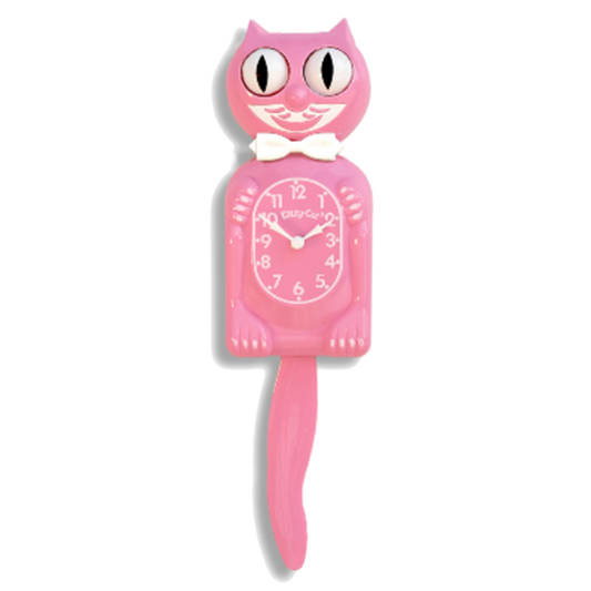 Pink Satin Kitty-Cat® Klock