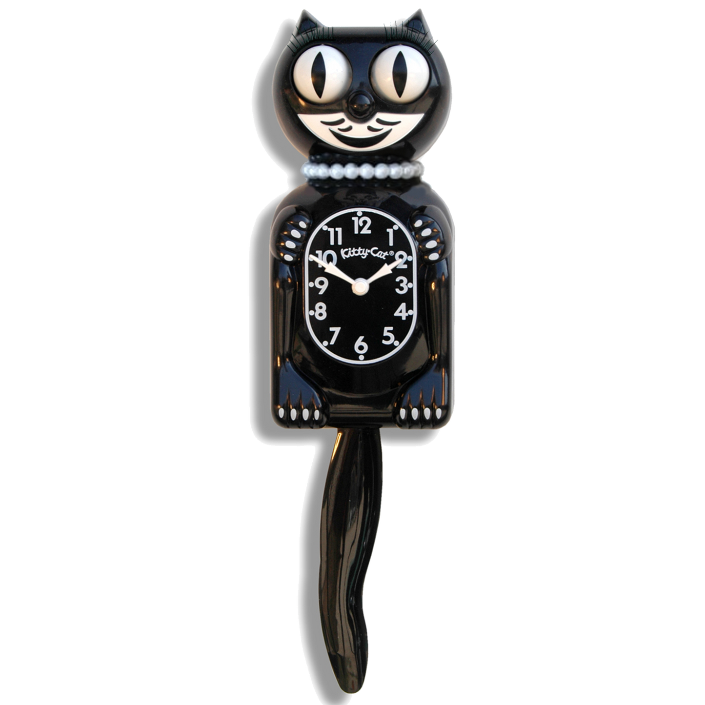 Classic Black Miss Kitty-Cat® Klock